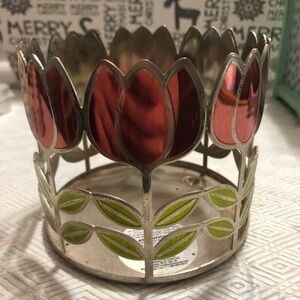 Bath & Body Works Red and Green Candle Holder